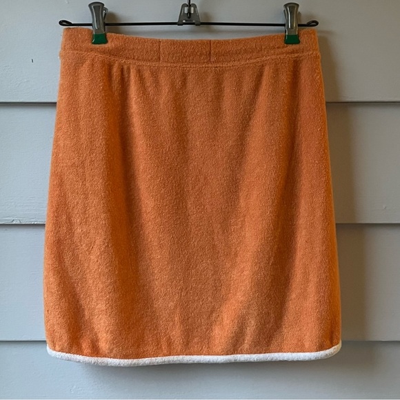 Hollister Ultra High Rise Orange Terry Cloth Skirt Swimsuit Coverup - Picture 5 of 5